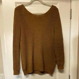 Slouchy Cable Knit Sweater